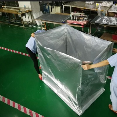 四方自立抽真空机械铝箔袋五面体大防潮袋生产厂家
