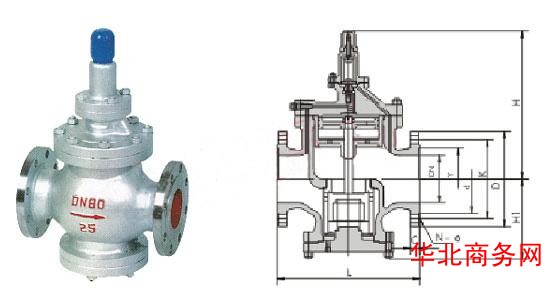 法兰蒸汽减压阀 厂家Y43H蒸汽减压阀图2