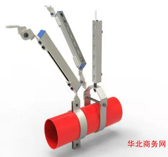 消防抗震支架 双管侧纵向抗震管道吊支架 经久耐用图3