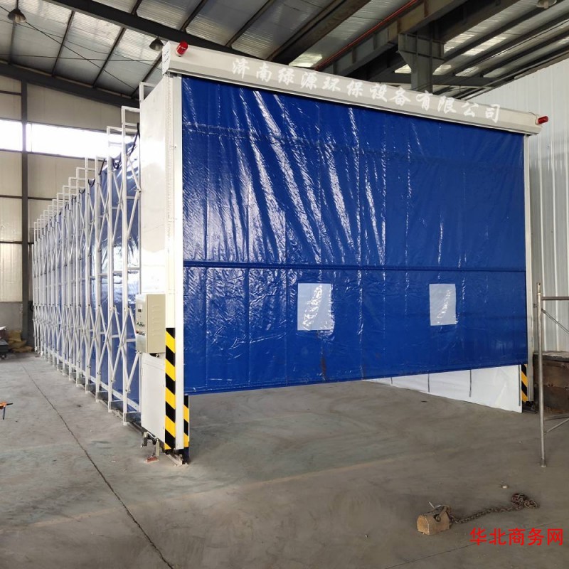 移动伸缩式喷漆房工作原理及应用范围图2