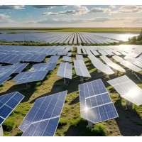 银白色光伏支架 太阳能发电桩锌铝镁U型钢热镀锌防腐