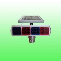 铝壳太阳能爆闪灯 太阳能四灯警示灯交通设施