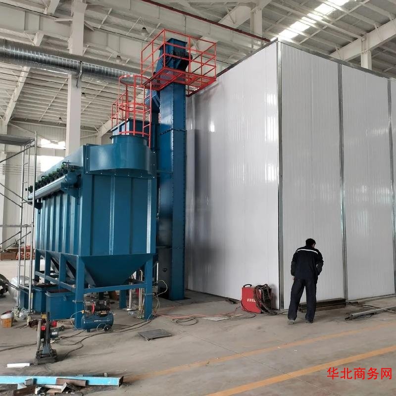 无需土建无基础喷砂房工业涂装高效除锈解决方案图2