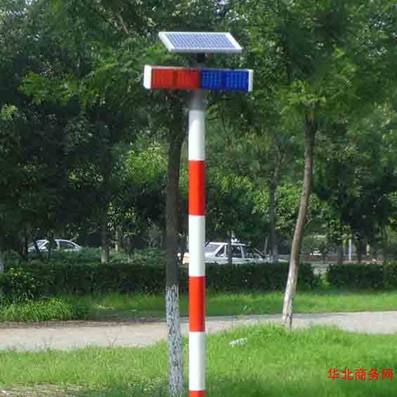 一体式太阳能警示灯双面爆闪警示灯交通设施图2