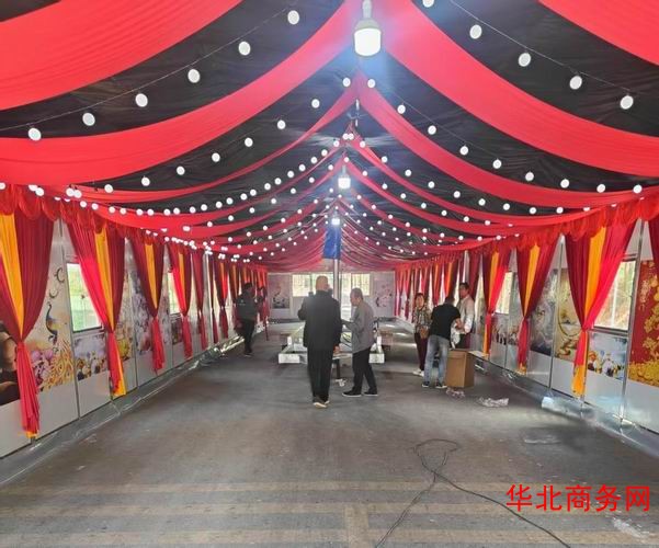 生产各种推拉折叠农村酒席帐篷图2