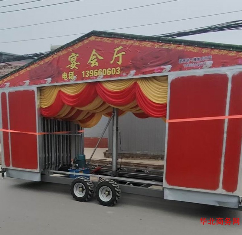 生产各种推拉折叠农村酒席帐篷图3