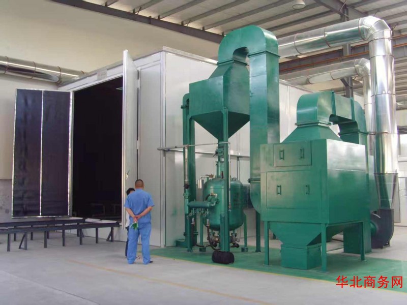 全自动打砂房刮板回砂除尘净化设备图2