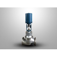 不锈钢电子式电动单座调节阀 法兰电动调节阀