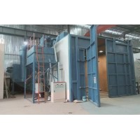 非标定制刮板式喷砂房适配复杂工况